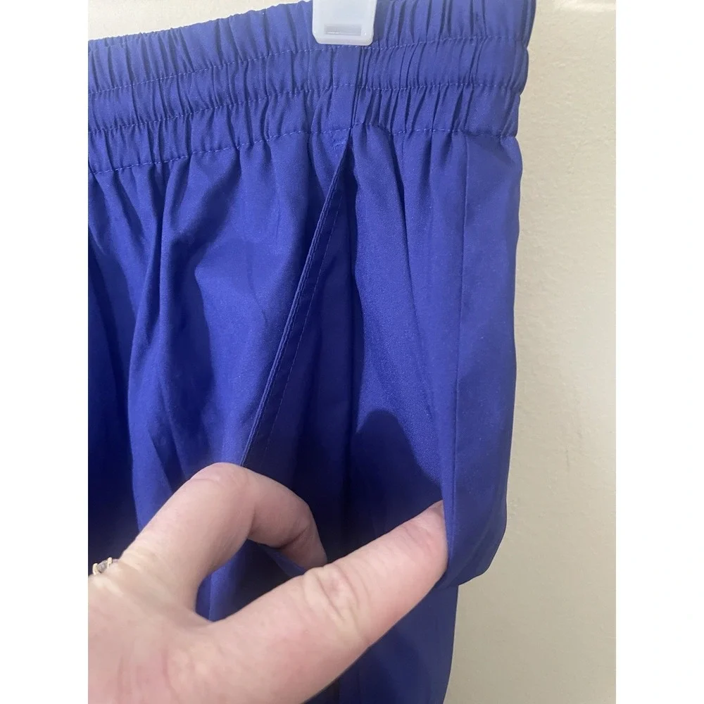 Vintage 90's FILA Baggy Fit Windbreaker Track Sweat Pants Size‎ M Blue Lined